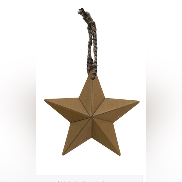 *Hanging Accessory Metal Star Ornaments Set of 3, 3.75” - Picture 14 of 16
